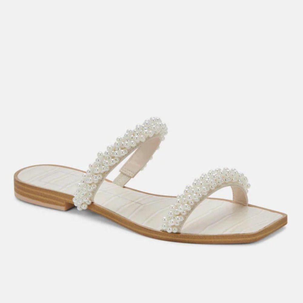 Dolce Vita Ivee Sandals Vanilla Pearls - Brand New